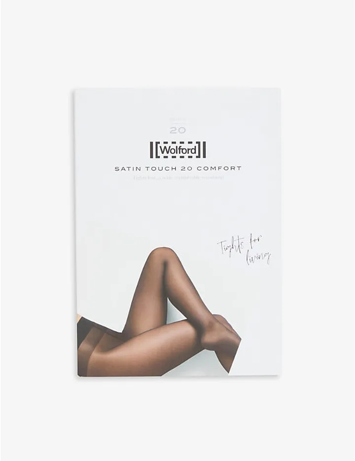 Womens Fairly Light atin Touch 20 Brand-woven Tights