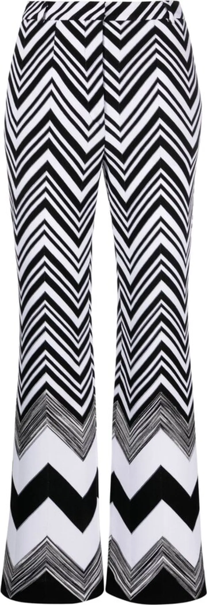 Zigzag straight-leg trousers