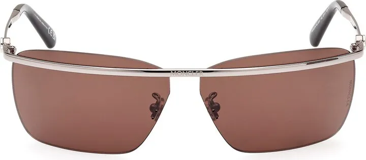 Niveler 67mm Oversize Rectangular Sunglasses