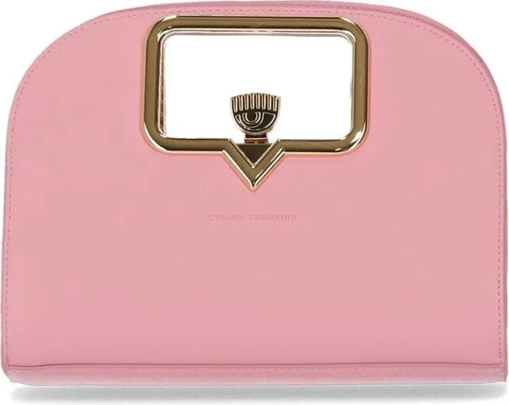 Chiara Ferragni Frame Eyelike Large Pink Handbag
