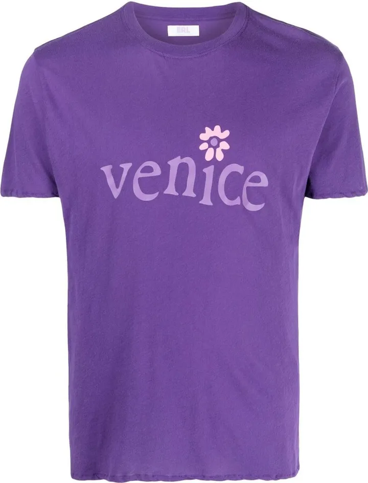 slogan-print short-sleeve T-shirt