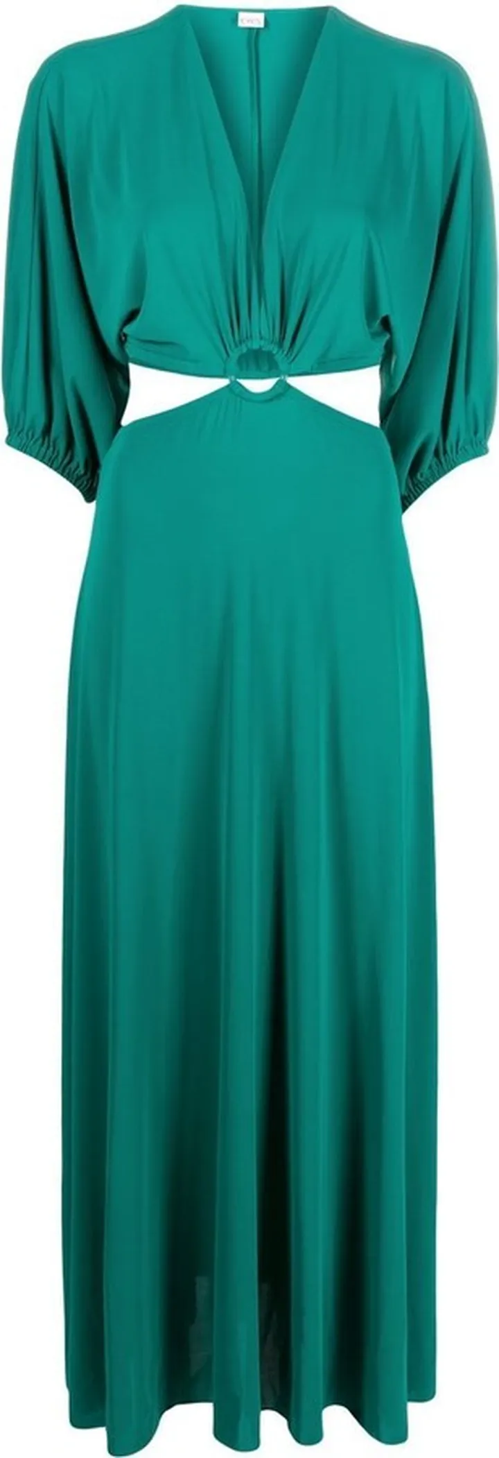 Carmen ring-detailed A-line dress