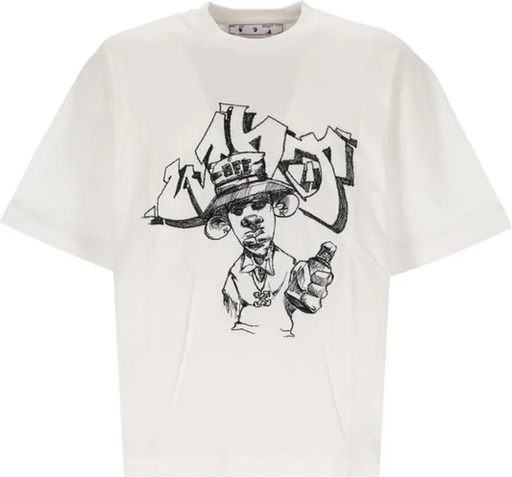 Off-White Graphic Printed Crewneck T-Shirt