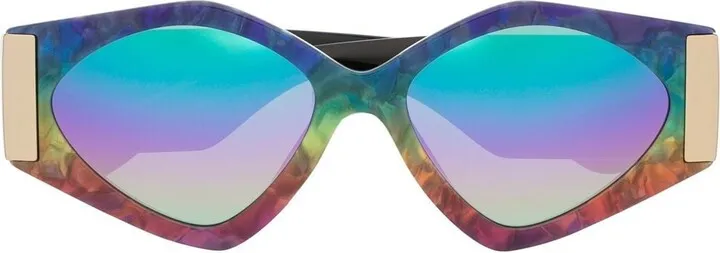 Geometric-Frame Sunglasses
