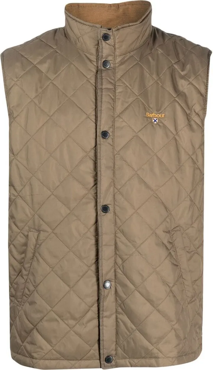 Crest quilted high-neck gilet