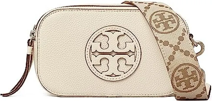 Tory Burch Miller Mini Crossbody Bag (New Ivory) Handbags