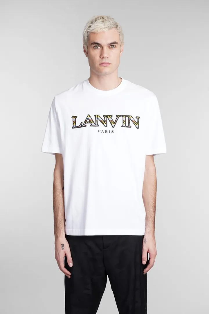 T-shirt In White Cotton