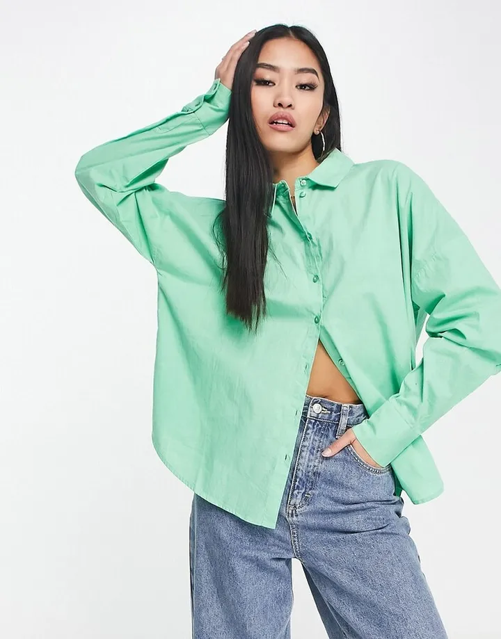 Pieces loose shirt in green