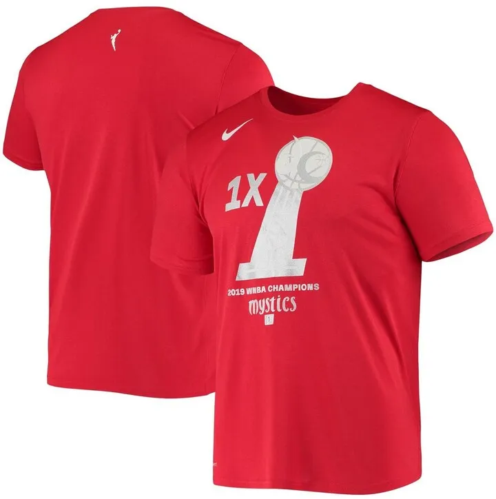 Men's Nike Red Washington Mystics Champs Performance T-shirt