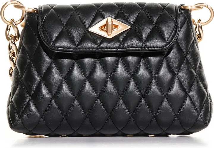 Black Quilted Shoulder Bag