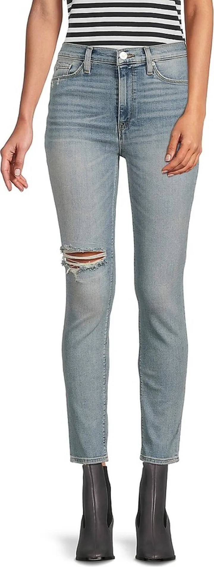 Barbara High Rise Cropped Skinny Jeans