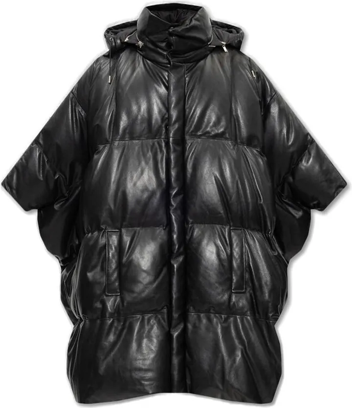 Saint Laurent High-Neck Down Cape