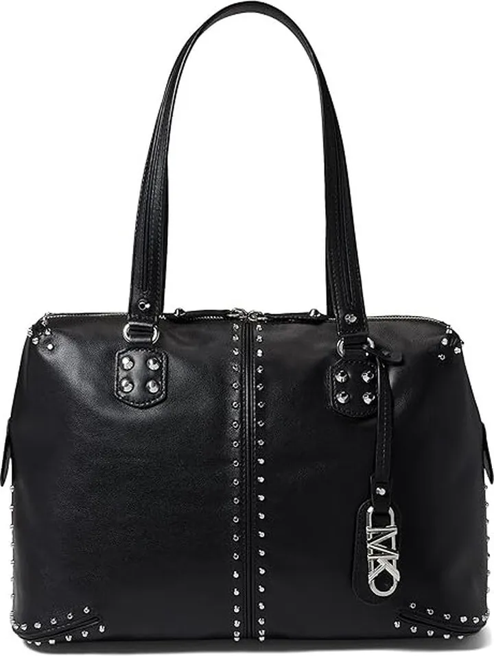 MICHAEL Michael Kors Astor Large Shoulder Tote (Black) Handbags