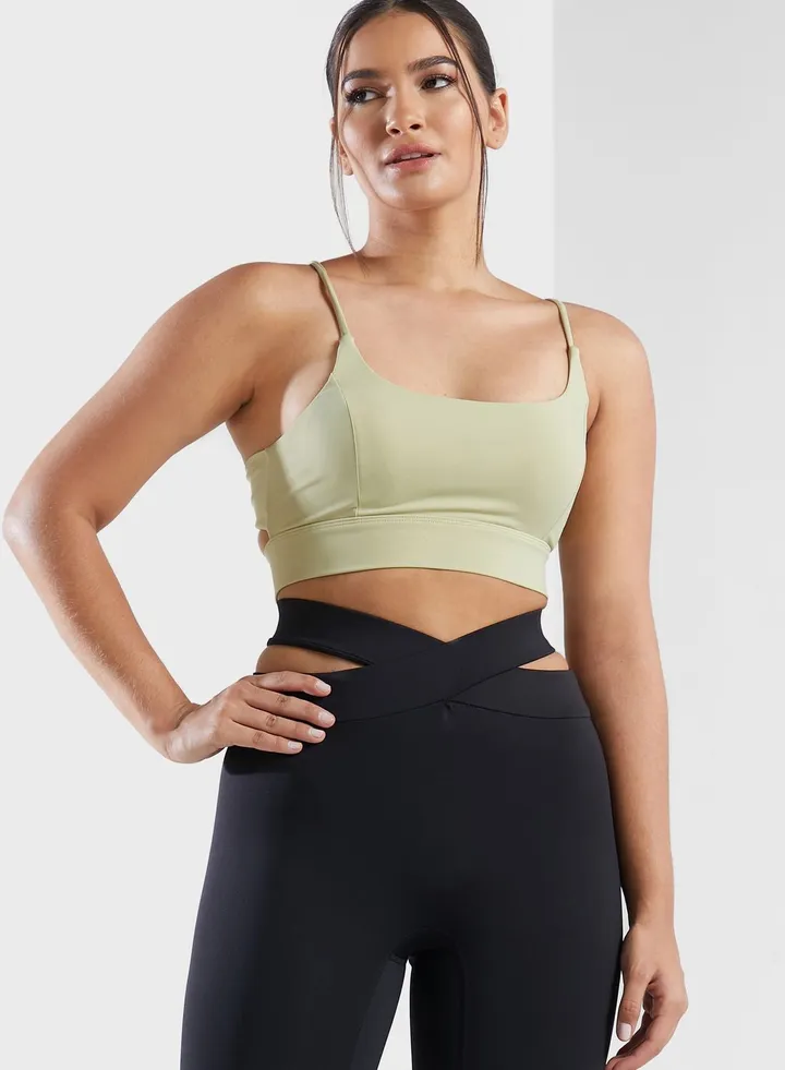 Back Detail Athletic Sports Bra