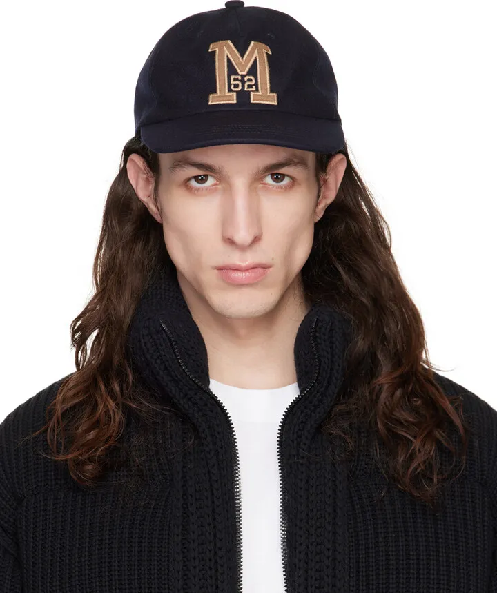 Moncler Navy Monogram Cap