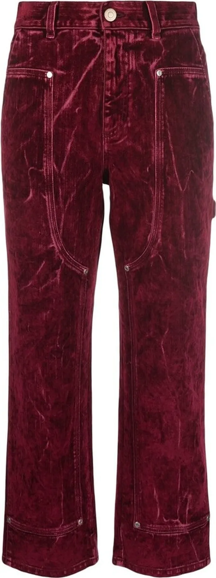 Cropped Straight-Leg Trousers