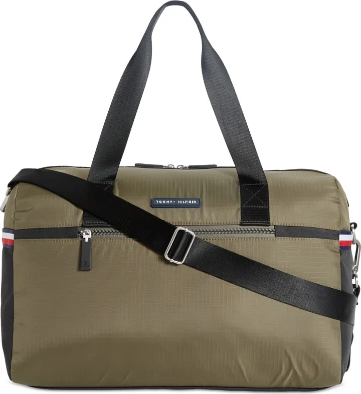 Tommy Hilfiger Men's Alexander Ripstop Nylon Duffel Bag