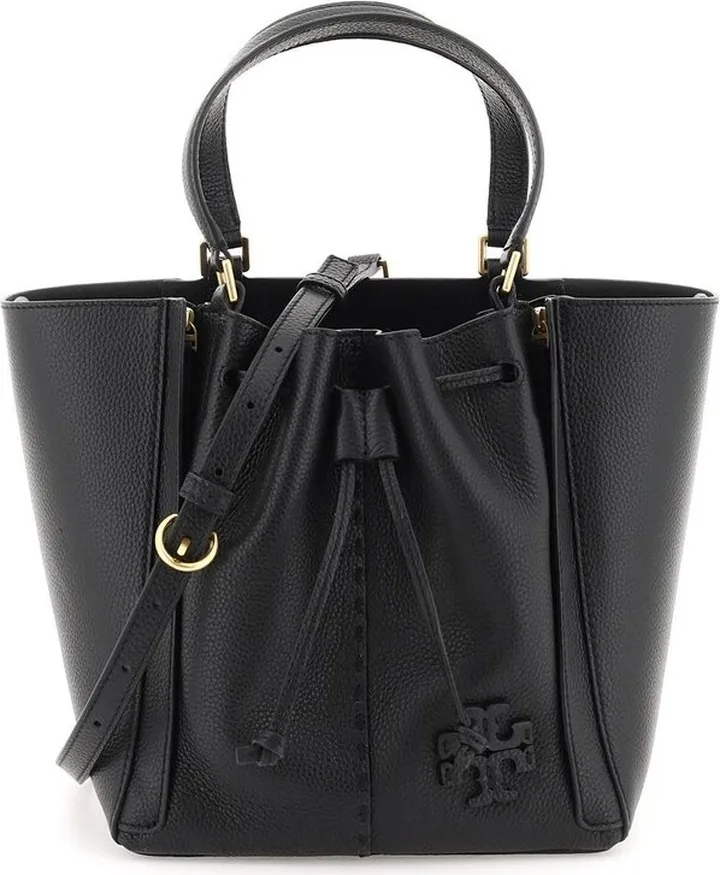 Tory Burch Logo Patch Drawstring Tote Bag