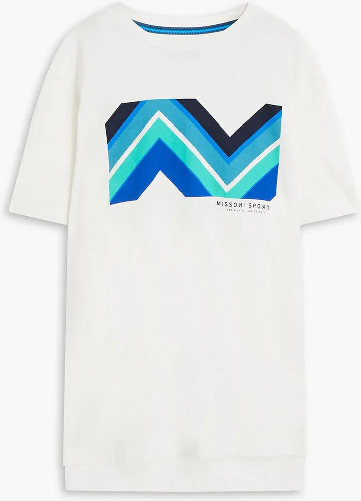 Printed cotton-jersey T-shirt