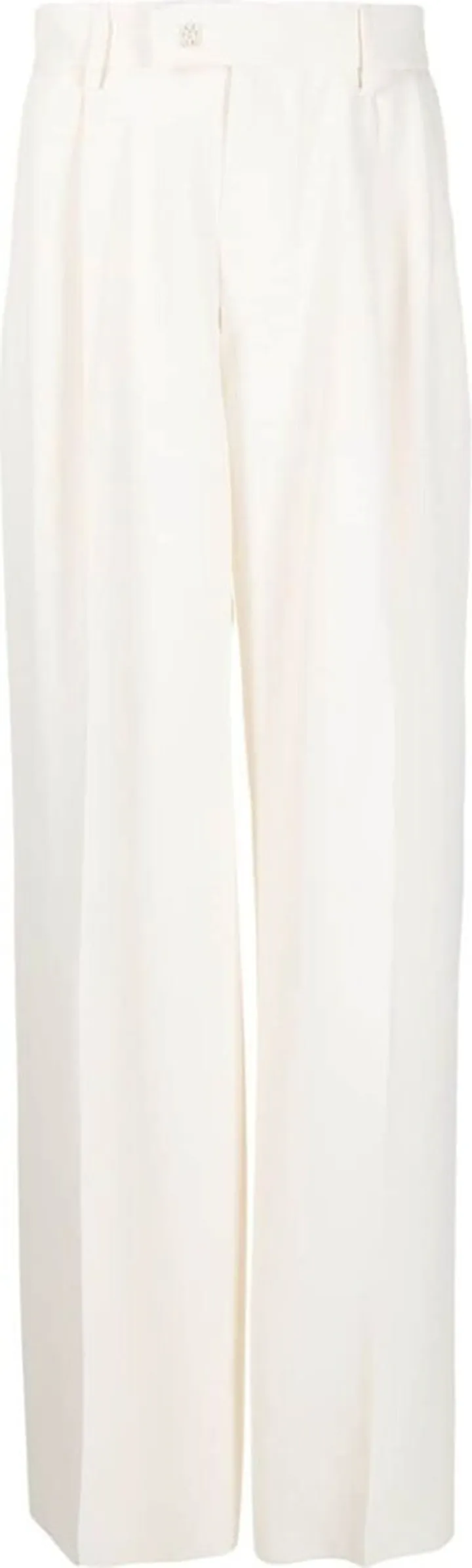 Pleated Straight-Leg Trousers