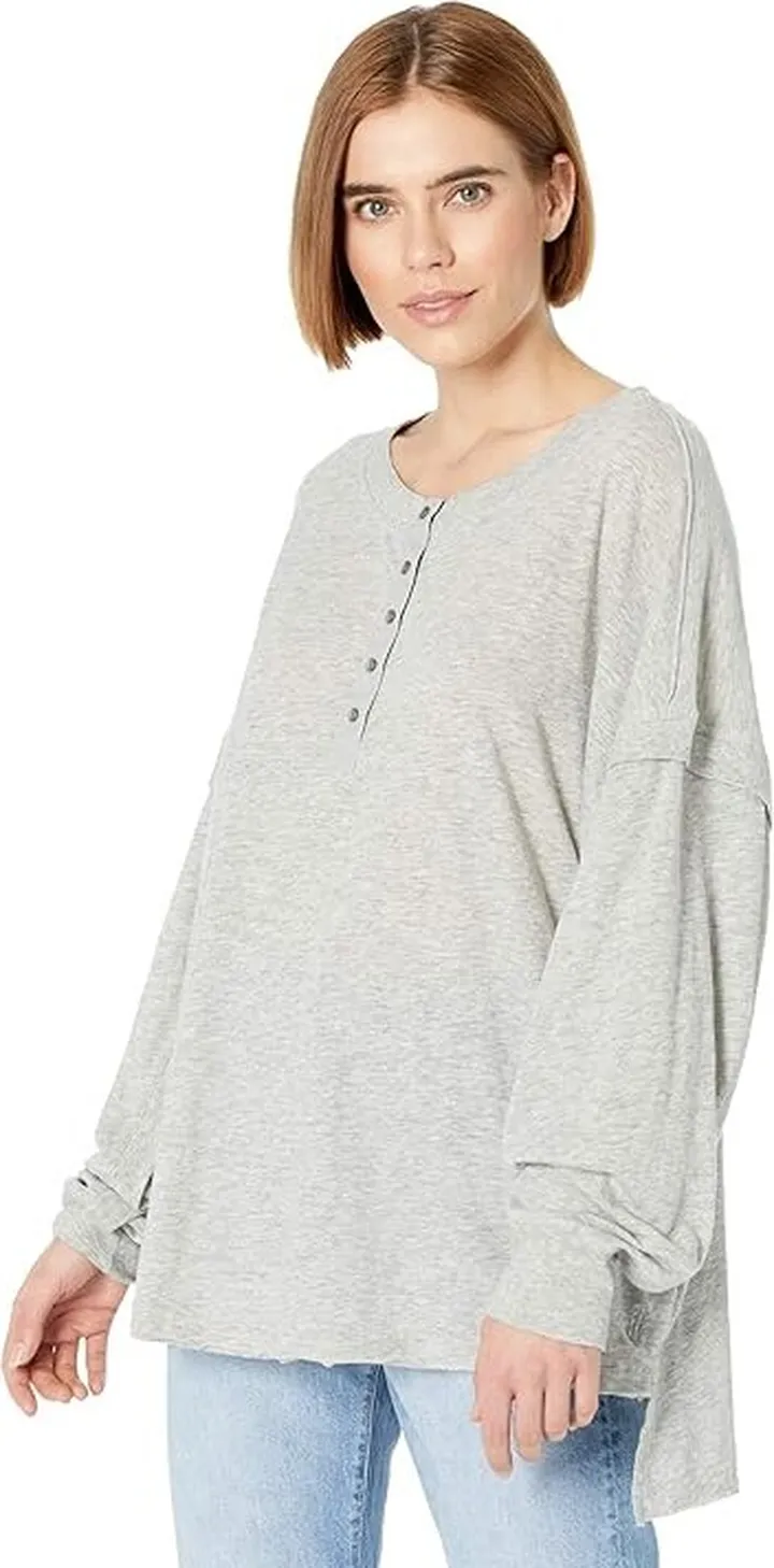 FP Movement One Up Long Sleeve (Heather Grey) Women's Clothing