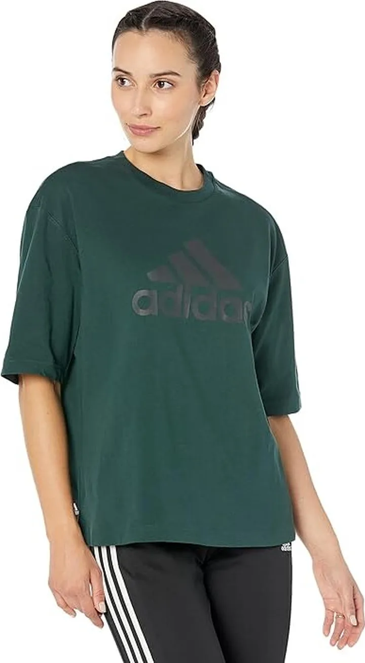 adidas Future Icon Badge Of Sport T-Shirt (Shadow Green) Women's Clothing
