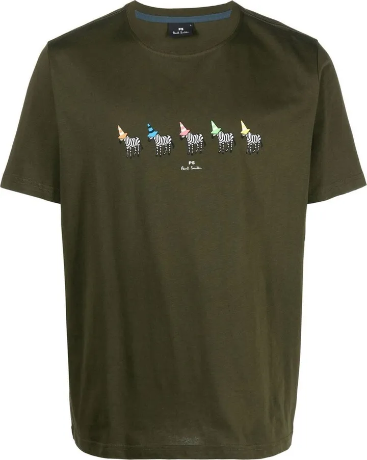 graphic-print short-sleeved T-shirt