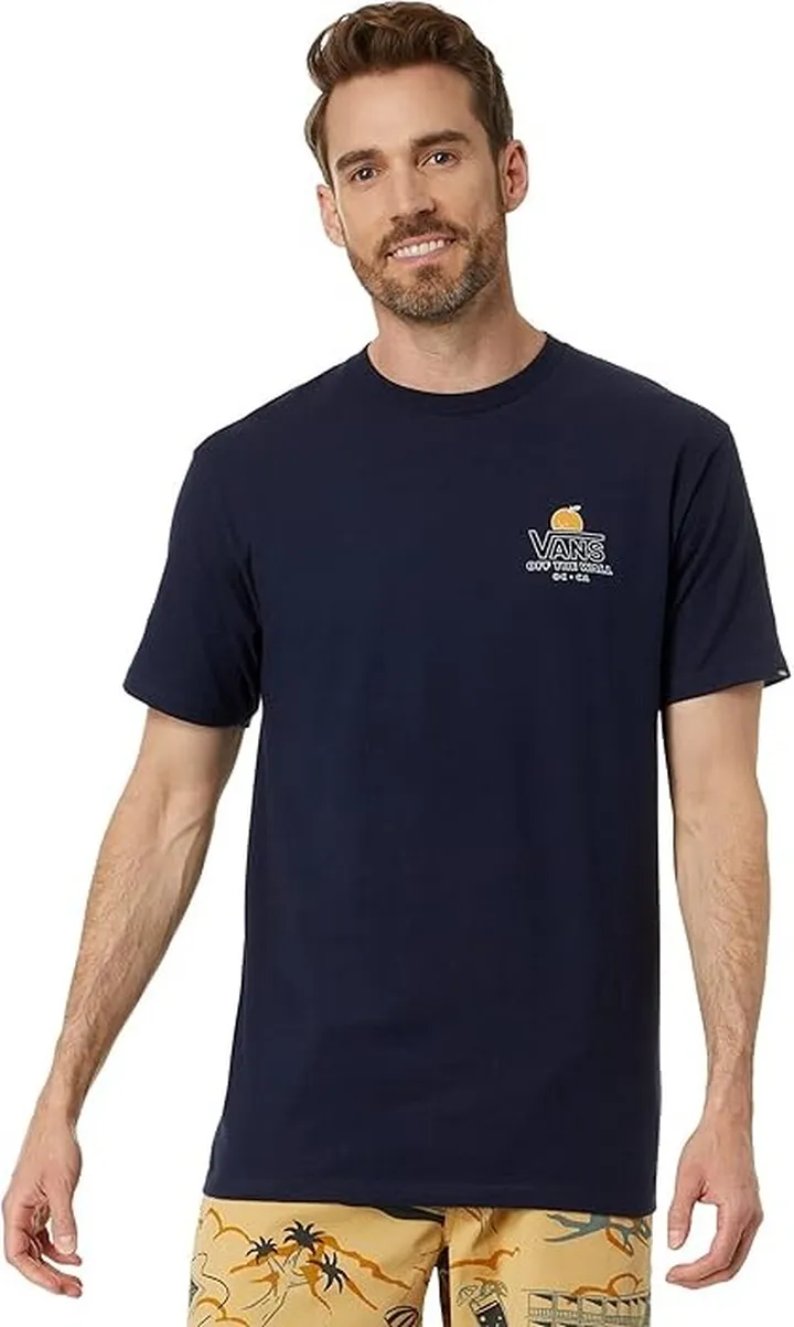 Vans OC Grown Short Sleeve Tee (Navy) Men's Clothing