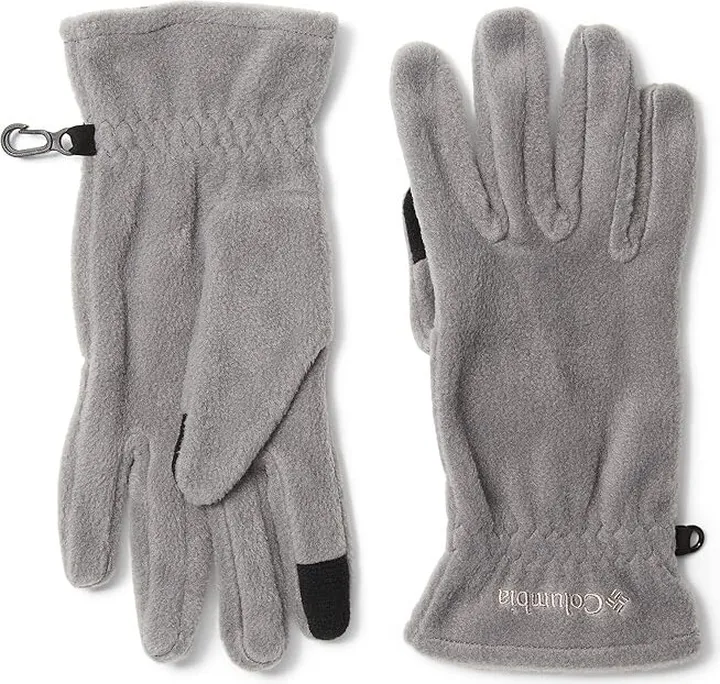 Columbia Wobenton Springs Fleece Gloves (City Grey) Extreme Cold Weather Gloves