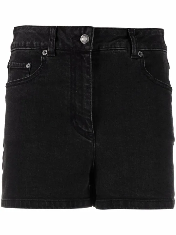Slim-Cut Denim Shorts