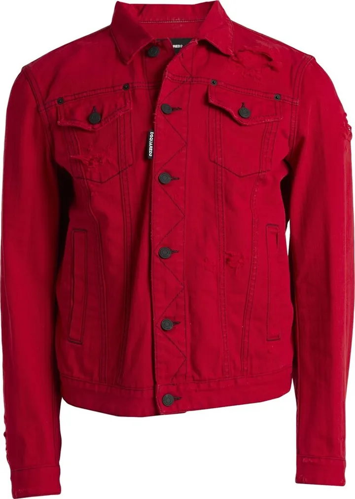 Denim Outerwear Red