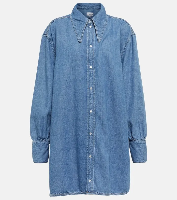 Denim shirt dress