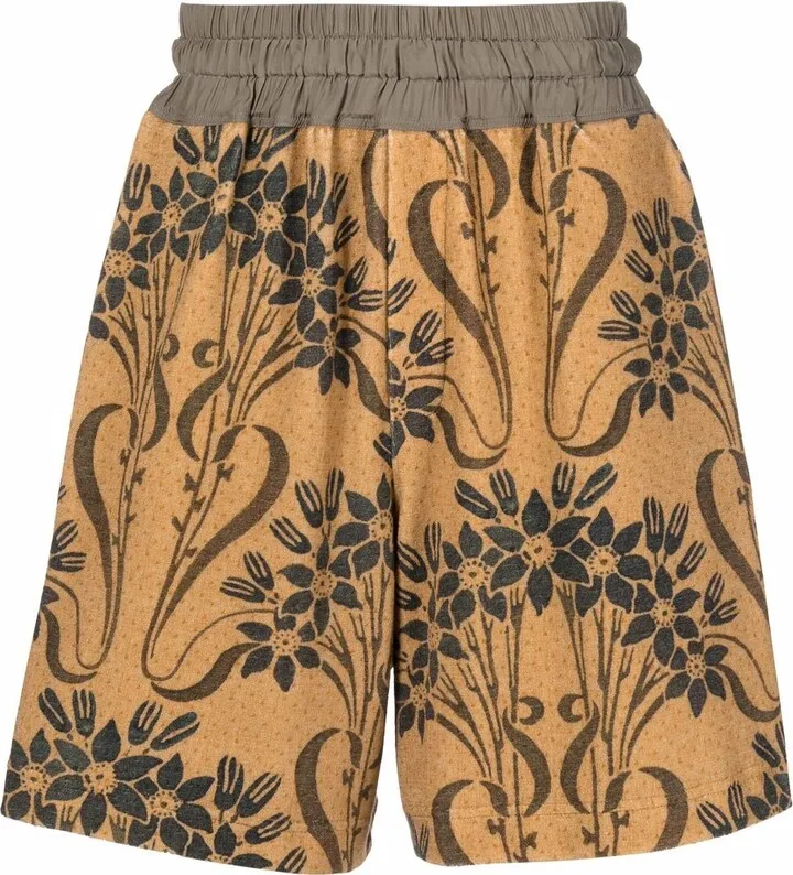 Ursula Floral-Print Elasticated Shorts