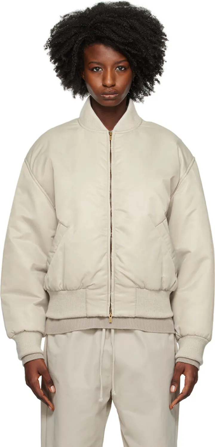 Fear of God Khaki Padded Bomber Jacket
