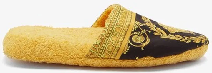Baroque-print Cotton-terry Slippers