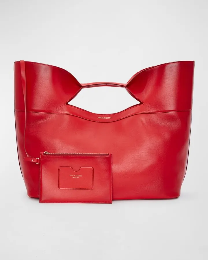 The Bow Large Leather Tote Bag