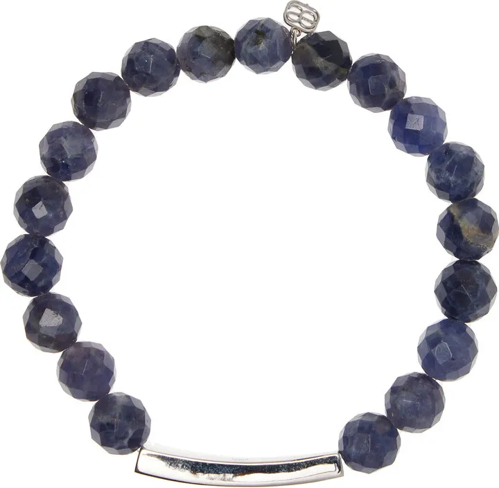 Women's 14K Gold Diamond And Lolite Bracelet