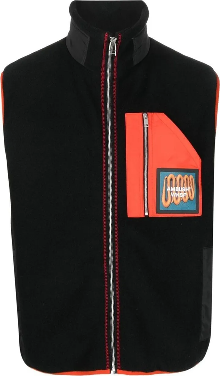 Logo-Patch Fleece Vest