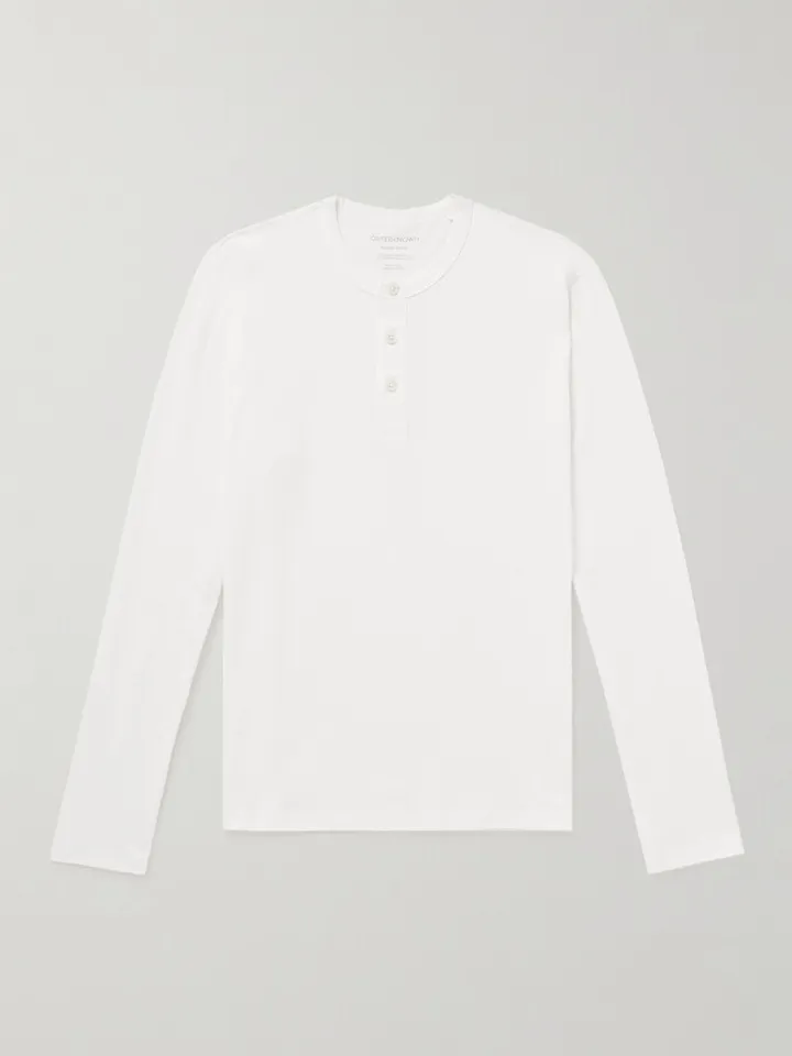 Sojourn Organic Cotton-Jersey Henley T-Shirt