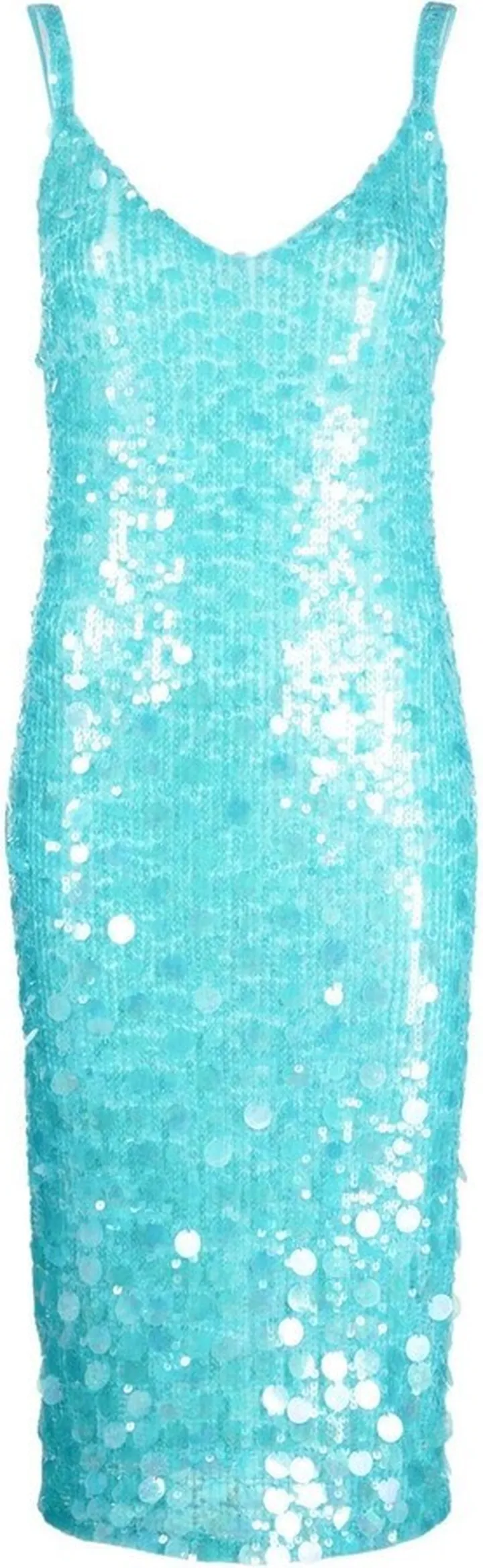 Sequin-Embellished Midi Dress