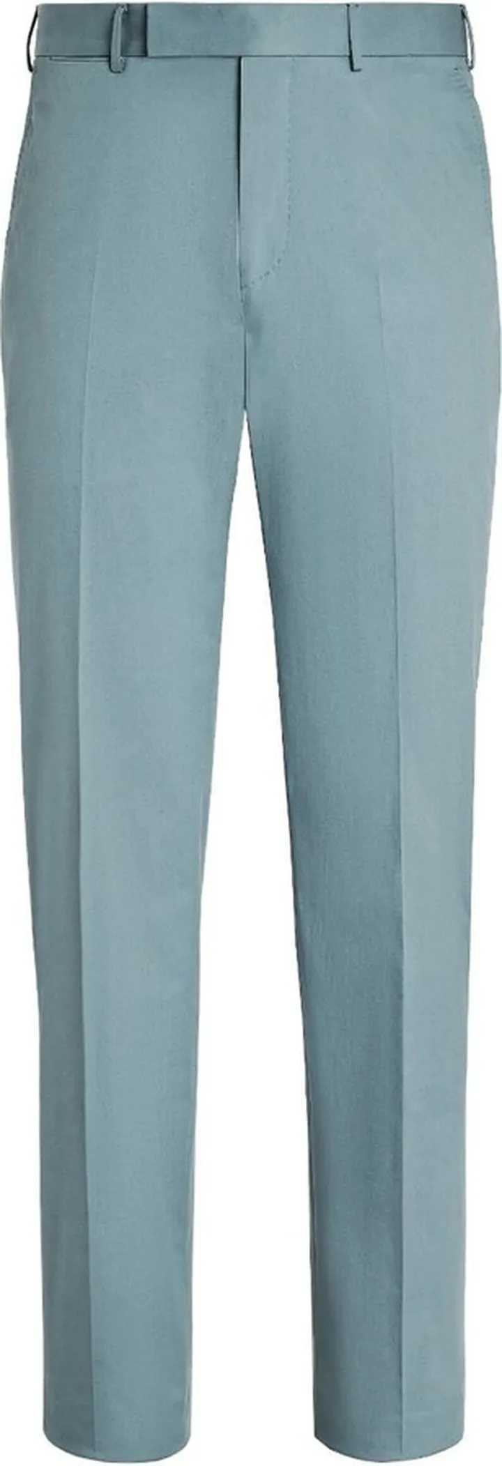 Straight-Leg Cotton Tailored Trousers
