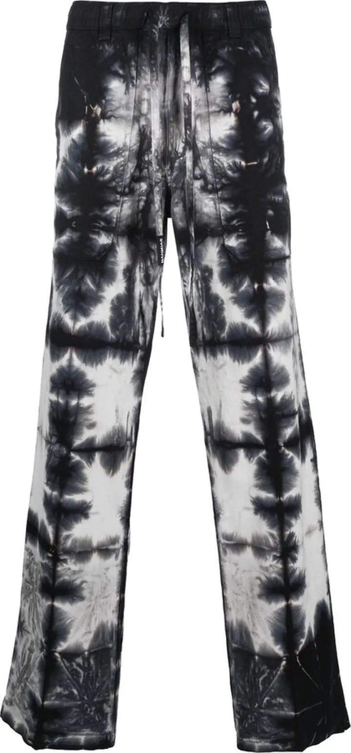 Tie-Dye Straight-Leg Trousers