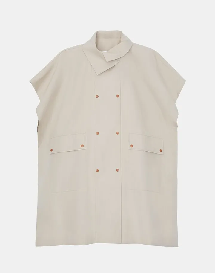 L148 Outdoor Cotton Tailored Cape