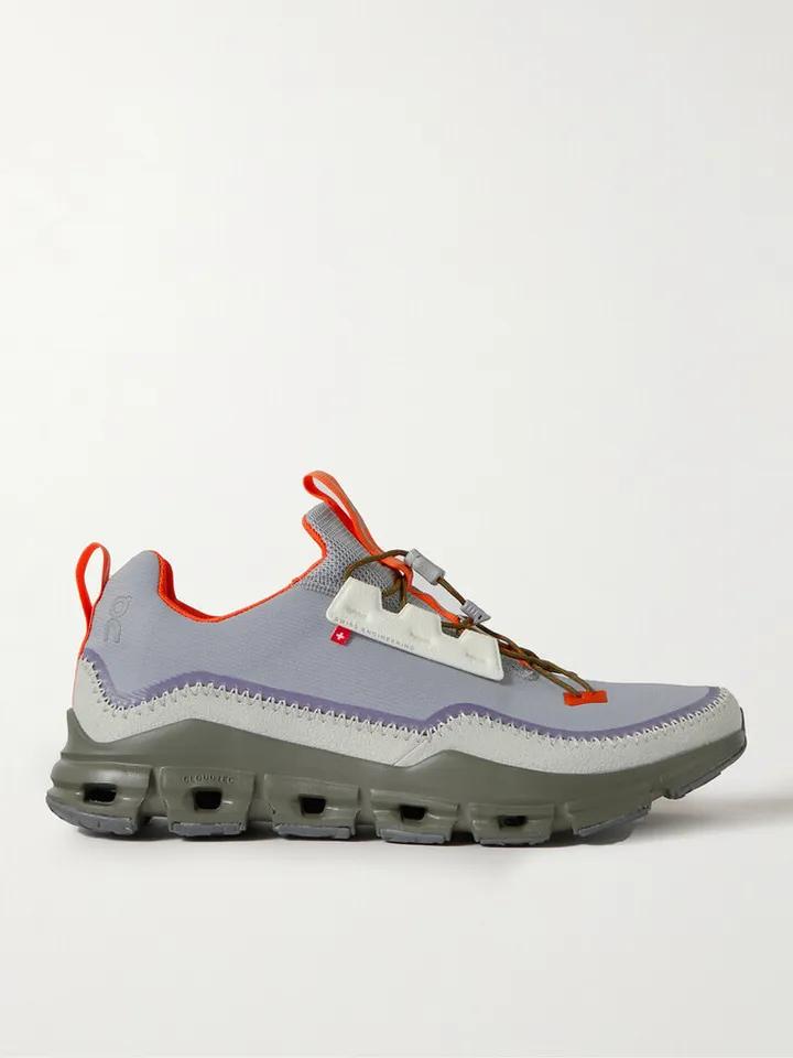 Cloudaway Rubber-Trimmed Mesh Sneakers