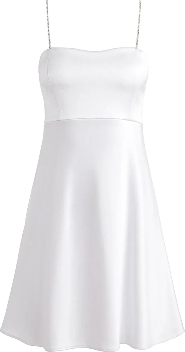 Sutton embellished-strap mini dress