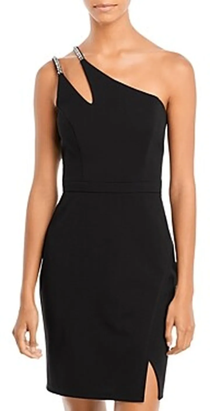 Aqua One Shoulder Cocktail Dress - 100% Exclusive