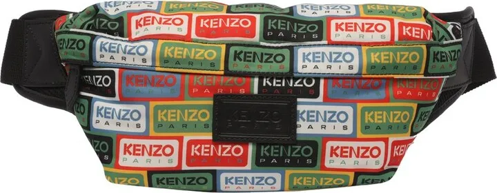 Kenzo Allover Logo-Printed Zipped Belt Bag