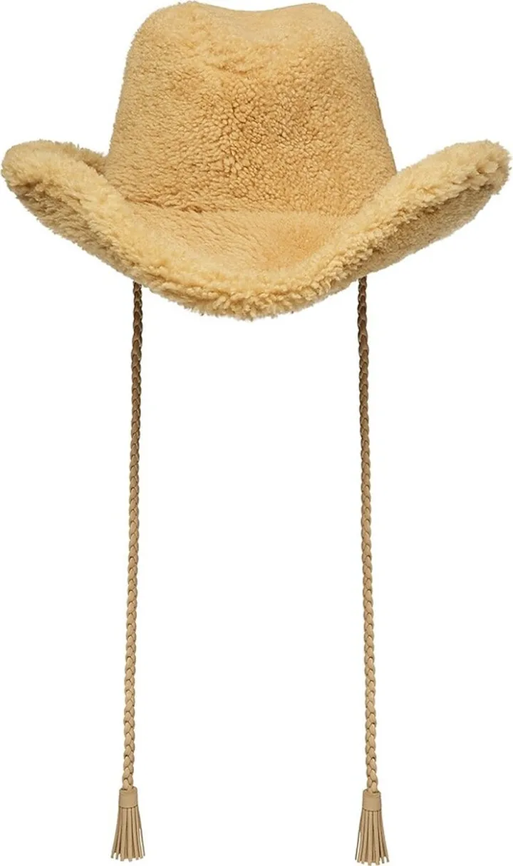 Shearling Western Hat