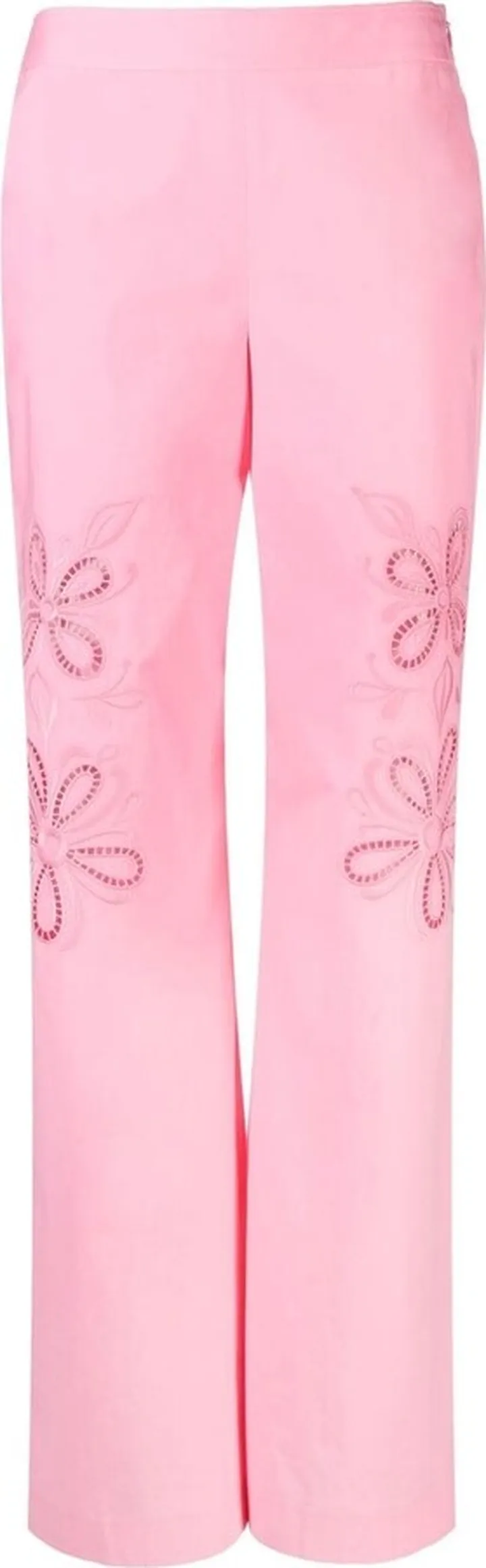 Borderie-Anglaise Straight-Leg Trousers