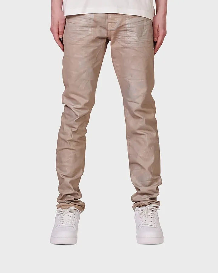 Men's Distressed Foil Denim Pants